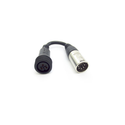 Colorado 1 Ip - 5 Pind DMX Adaptor-Ip End Female, XLR End Male (Colorado Ip) PTFX30001