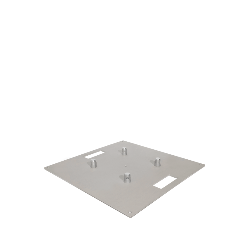 24in aluminum base plate with 1 set of connecting hardware - product view 1