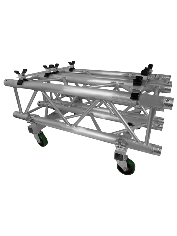 Truss cart with wheels and ratcheting straps - product view 5
