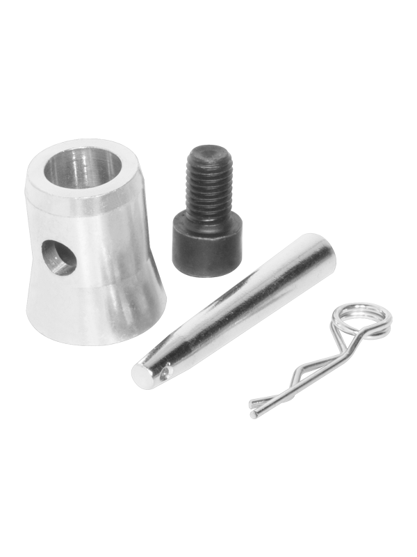 Connectors for 6-way corner (4 half-conicals, 4 M10 bolts, 4 spigots, 4 safety pins) alternate product view