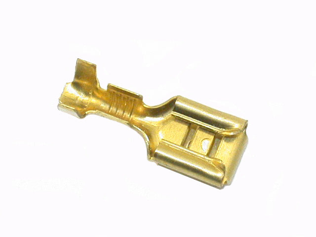 Cable plug 6.3mm female double uninsultaed 05328410