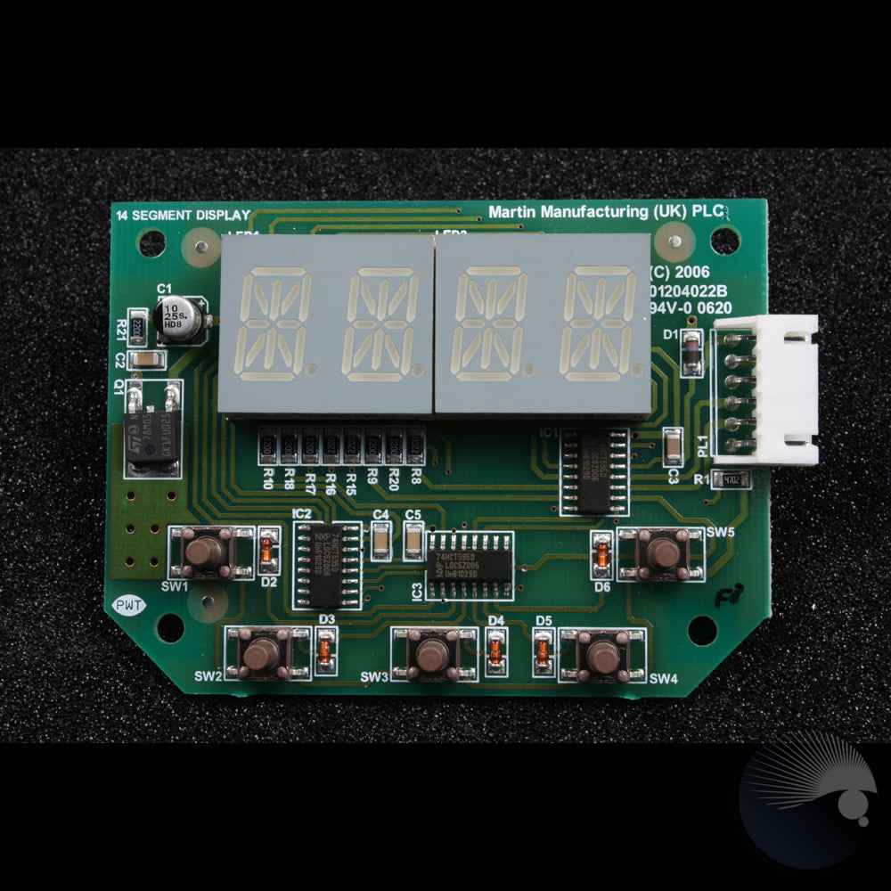 PCBA 14 seg display cw header 62021523