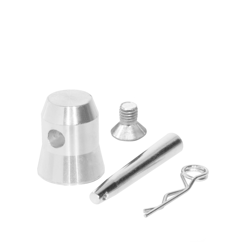 Connectors for bases (4 half-conicals, 4 M10 bolts, 4 spigots, 4 safety pins) - product view 1