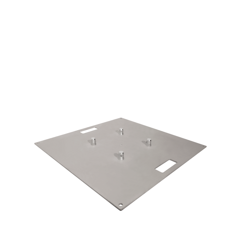 30in aluminum base plate with 1 set of connecting hardware detailed product view