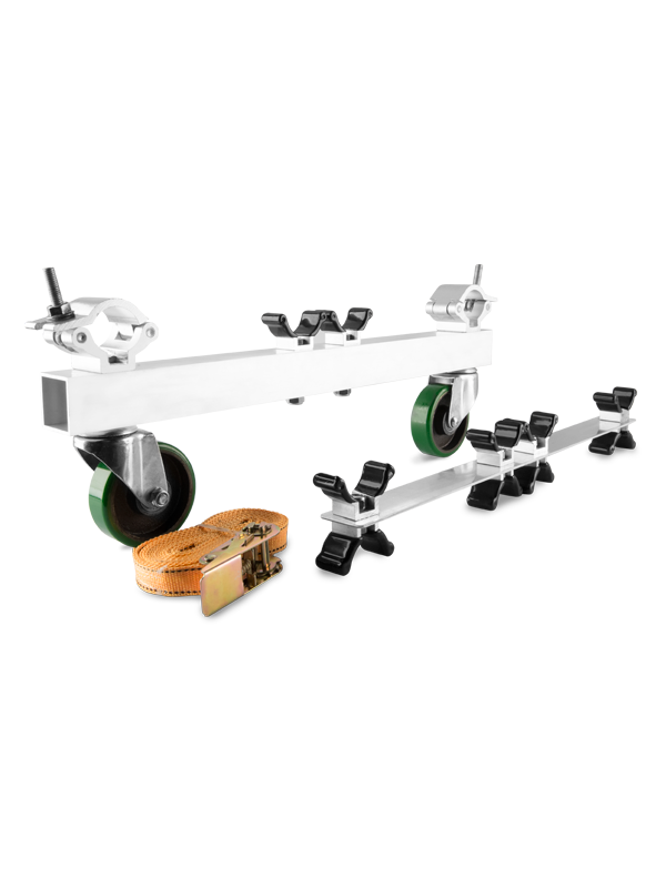 Truss cart with wheels and ratcheting straps - product view 4