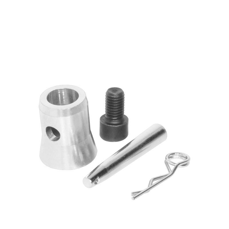 Connectors for 6-way corner (4 half-conicals, 4 M10 bolts, 4 spigots, 4 safety pins) detailed product view