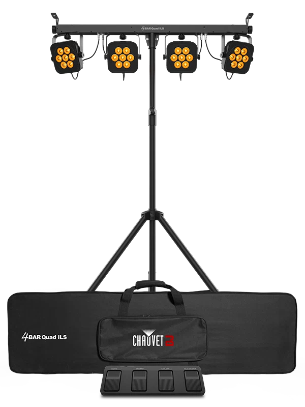 CHAUVET DJ 4BAR Quad ILS with tripod and carrying bag